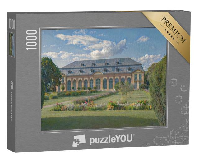 Puzzel 1000 stukjes „in de kunststijl van Claude Monet - Oud huis in Darmstadt, Hessen, Duitsland“