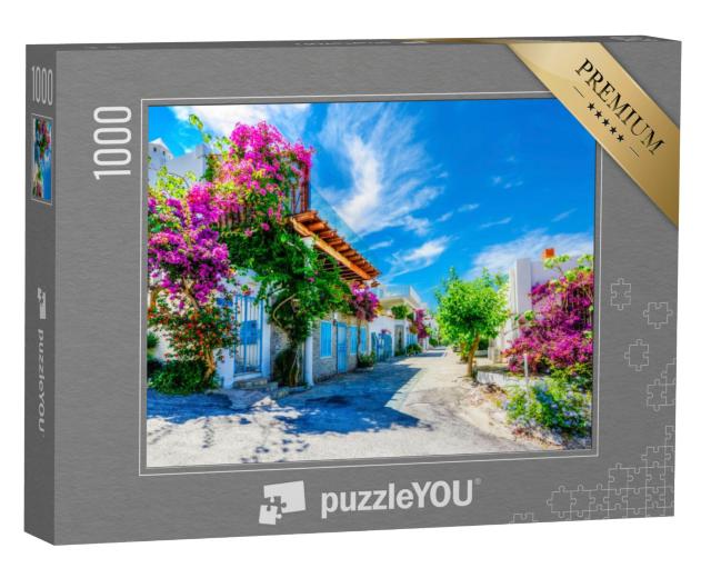 Puzzel 1000 stukjes „Mooie straat in Bodrum, Turkije“