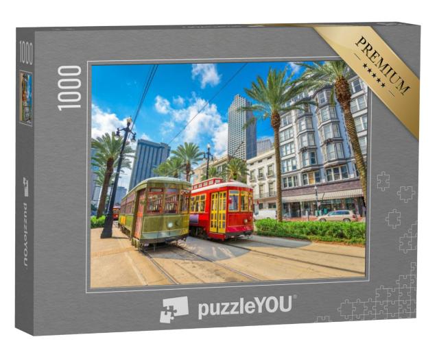 Puzzel 1000 stukjes „Trams in New Orleans, Louisiana, Verenigde Staten“