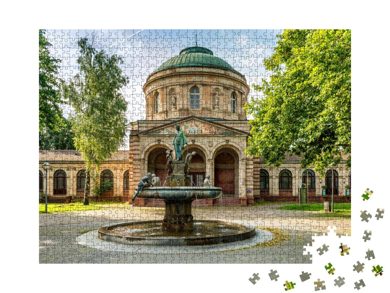 Puzzle 1000 Teile „Hygieia-Brunnen in Karlsruhe“