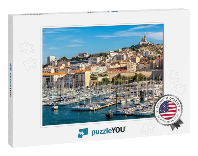 Aerial Panoramic View on Basilica of Notre Dame De La Gar... Jigsaw Puzzle