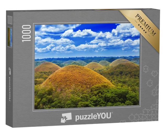 Puzzel 1000 stukjes „Chocoladeheuvels op het eiland Bohol, Filippijnen“