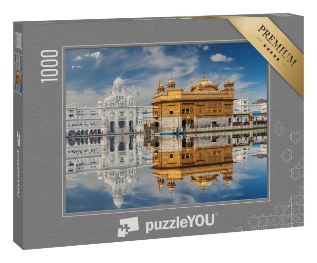 Puzzle 1000 Teile „Sikh-Gurdwara: Golden Temple in Punjab, Indien“