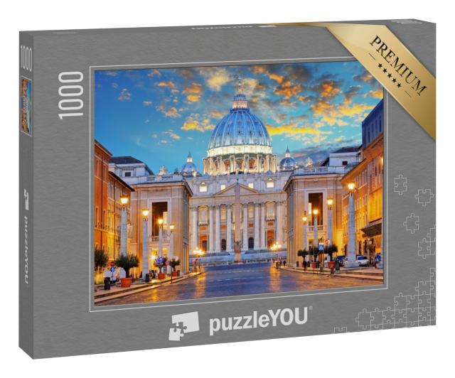 Puzzle 1000 Teile „Petersodom, Via della Conciliazione, Rom“