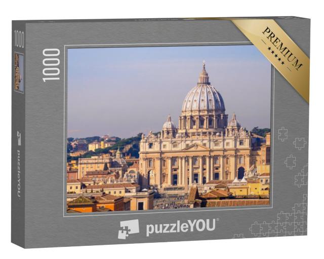 Puzzel 1000 stukjes „Sint-Pietersbasiliek in het Vaticaan, Rome“