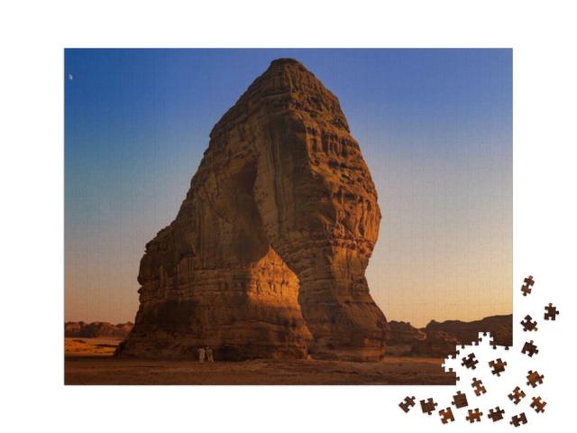 Puzzel 1000 stukjes „De Olifantenrots, Al Ula, West-Soedi-Arabië“