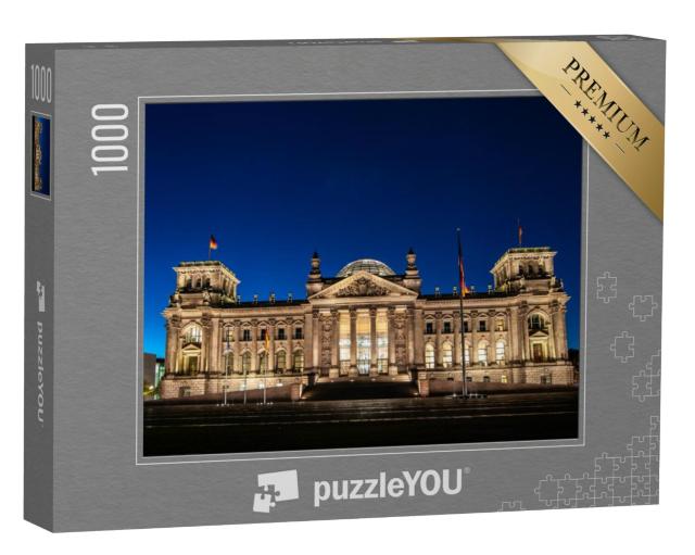 Puzzel 1000 stukjes „Verlichte Reichstag bij nacht, Berlijn“