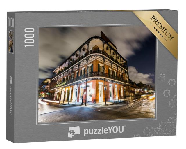 Puzzel 1000 stukjes „Franse wijk in het centrum van New Orleans“