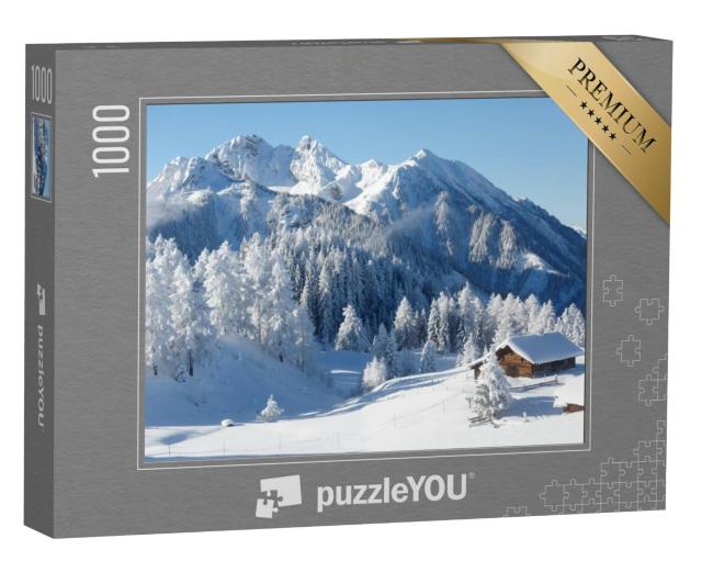 Puzzel 1000 stukjes „Winterwonderland in de Oostenrijkse Alpen“