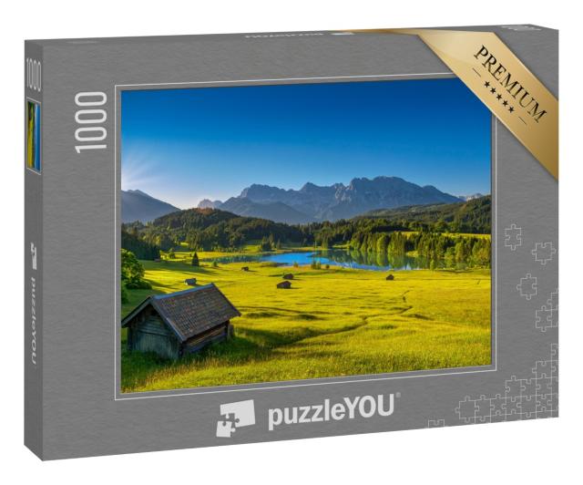 Puzzle 1000 Teile „Geroldsee im Karwendelgebirge, Oberbayern, Deutschland“