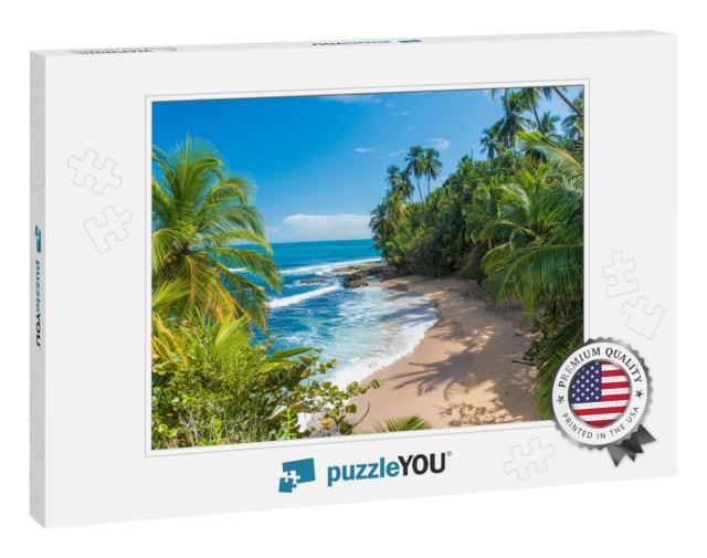 Wild Caribbean Beach of Manzanillo At Puerto Viejo, Costa... Jigsaw Puzzle