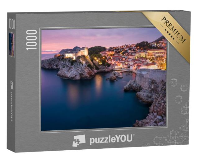 Puzzel 1000 stukjes „Middeleeuwse forten Lovrijenac & Bokar in Dubrovnik, Kroatië“