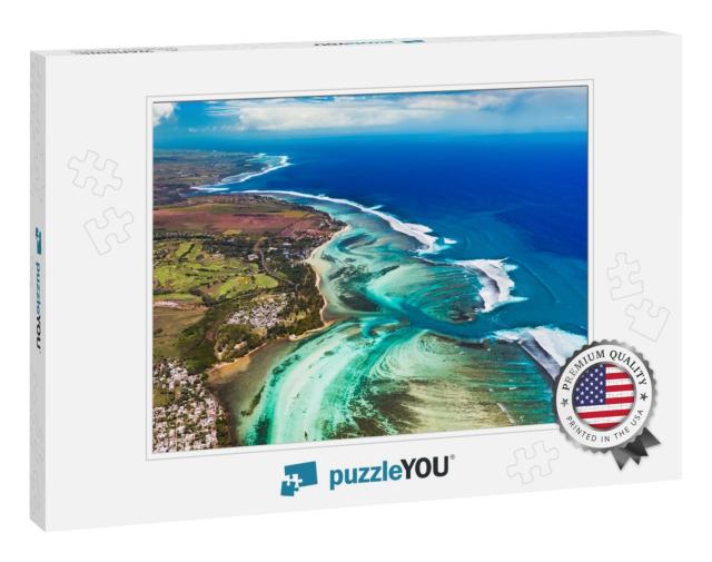 Aerial View of the South Coast of Mauritius. Amazing Land... Jigsaw Puzzle
