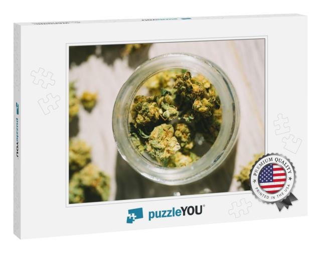Close Up of Medical Marijuana or Cannabis Flower B... Jigsaw Puzzle
