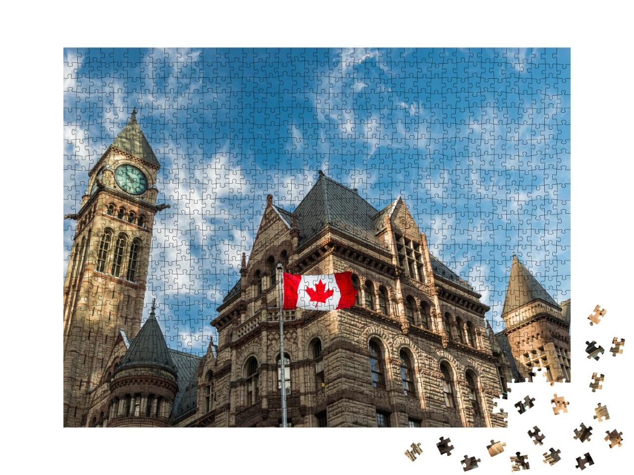 Puzzle 1000 Teile „Old City Hall in Toronto, Kanada“