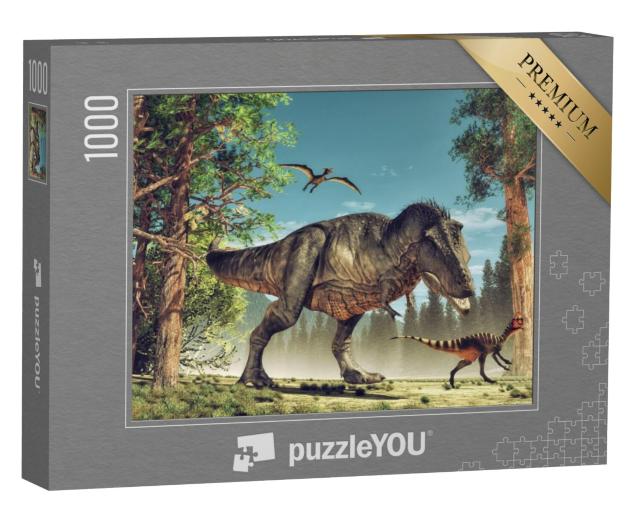 Puzzel 1000 stukjes „Dinosaurussen“