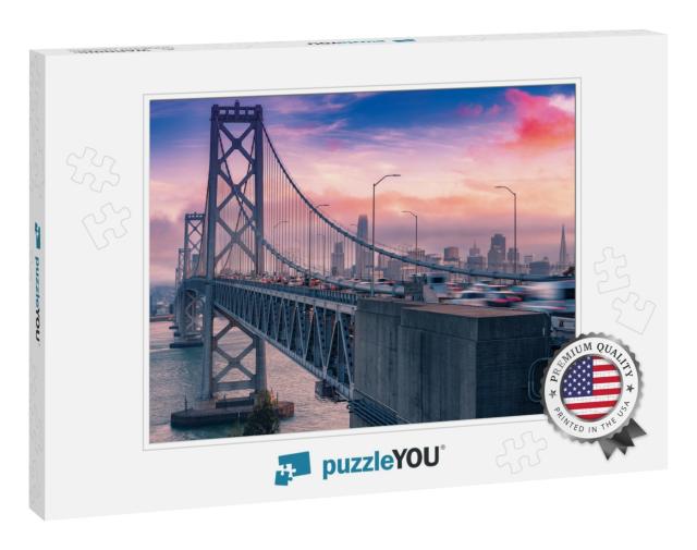 Wonderful View from the Height of Oakland Bridge in San F... Jigsaw Puzzle