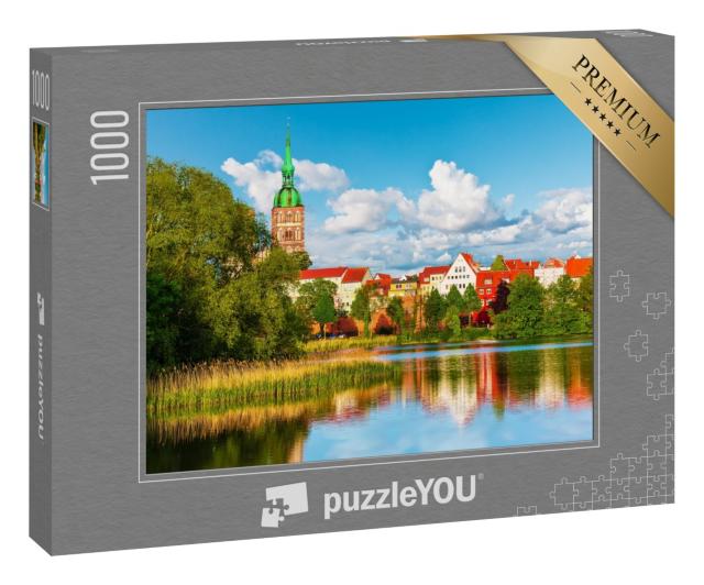 Puzzle „Sommerpanorama von Stralsund, Mecklenburg-Vorpommern“