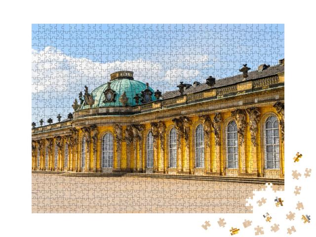 Puzzle 1000 Teile „Schloss Sanssouci, Sommerresidenz Friedrichs des Großen, Potsdam“