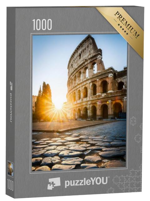 Puzzel 1000 stukjes „Zonsopgang bij het Colosseum in Rome, Italië“