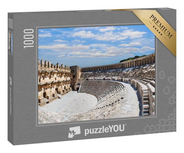 Puzzle 1000 Teile „Römisches Amphitheater von Aspendos, Antalya, Türkei“