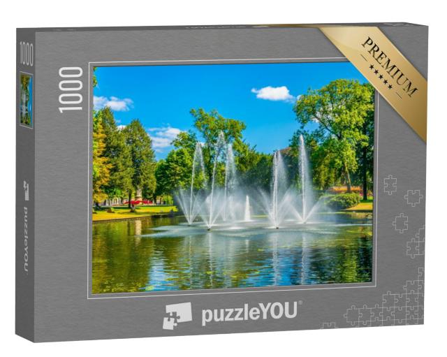 Puzzel 1000 stukjes „Fontein in het Valkenbergpark in Breda“