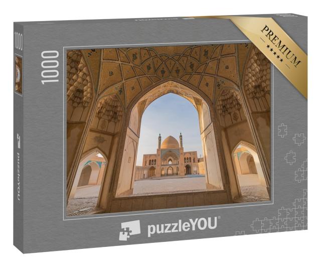 Puzzle 1000 Teile „Eine historische Moschee in Kashan, Iran.“