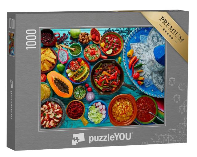 Puzzel 1000 stukjes „Mexicaans eten“