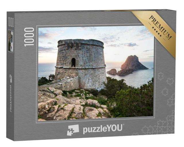 Puzzel 1000 stukjes „Zonsondergang over het eiland Es Vedra, Ibiza“