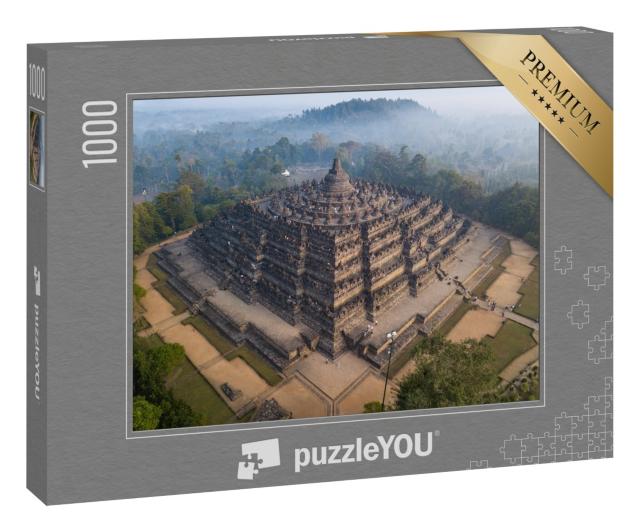 Puzzle 1000 Teile „Borobudur: Luftaufnahme“