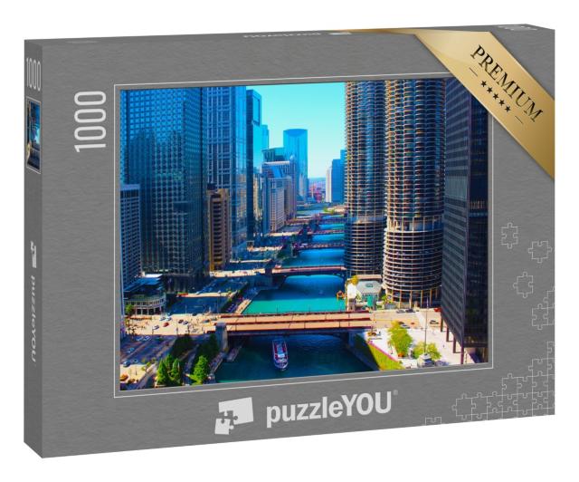 Puzzle 1000 Teile „Chicago River“