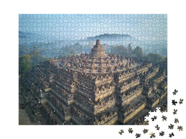 Puzzle 1000 Teile „Buddhistischer Tempel Borobudur“