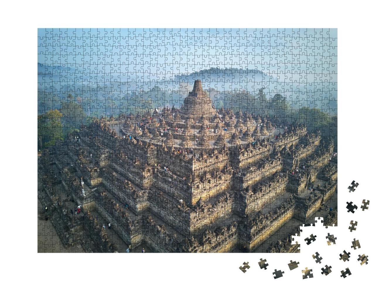 Puzzle 1000 Teile „Buddhistischer Tempel Borobudur“