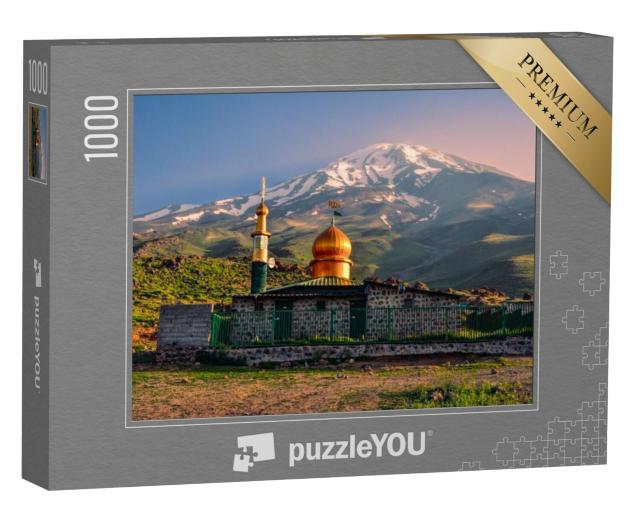 Puzzel 1000 stukjes „Moskee onder de Damavand vulkaan, Iran“