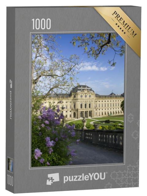 Puzzel 1000 stukjes „Bloemen voor Residentie Würzburg in Duitsland“