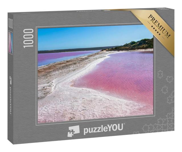 Puzzle 1000 Teile „Pink Salt Lake bei Gregory in Westaustralien“