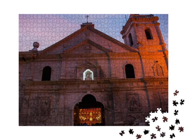 Puzzle 1000 Teile „Die Basilica Minore del Santo Nino, Philippinen“