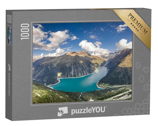 Puzzel 1000 stukjes „Schlegeis stuwmeer in de Zillertaler Alpen, Oostenrijk“