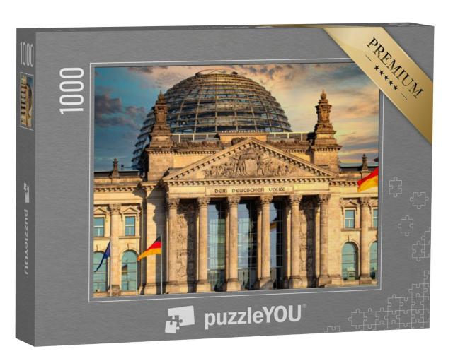 Puzzel 1000 stukjes „De Reichstag, zetel van de Duitse Bondsdag in Berlijn“