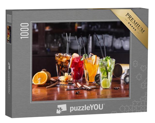 Puzzel 1000 stukjes „Cocktails in felle kleuren“