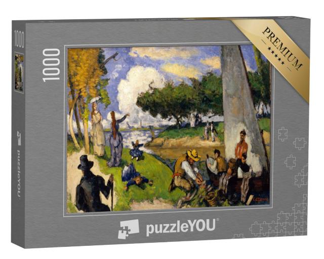 Puzzel 1000 stukjes „Paul Cézanne - De vissers (fantastische scène)“