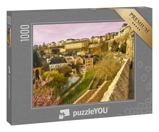 Puzzle 1000 Teile „Impression von Luxemburg Stadt“