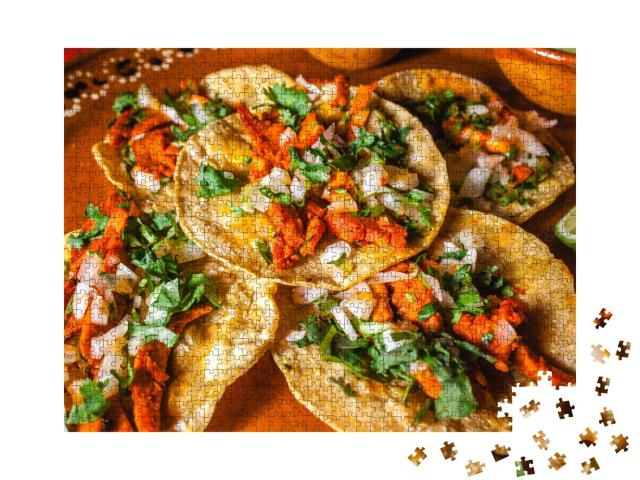 Puzzle 1000 Teile „Mexikanische Küche: Tacos“