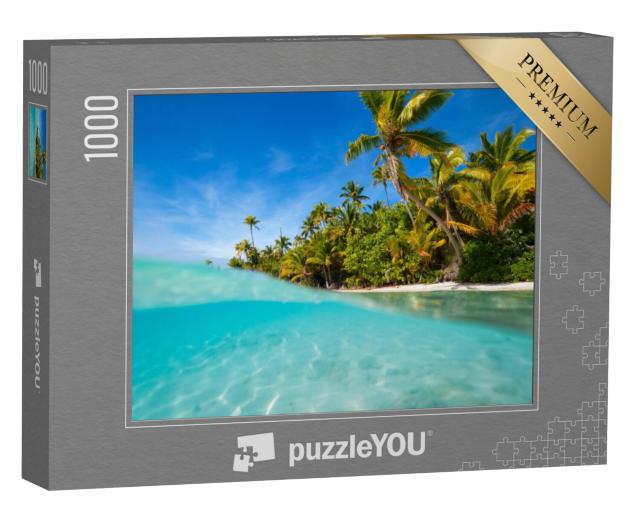 Puzzel 1000 stukjes „Adembenemend één-voets eiland in de Stille Zuidzee“