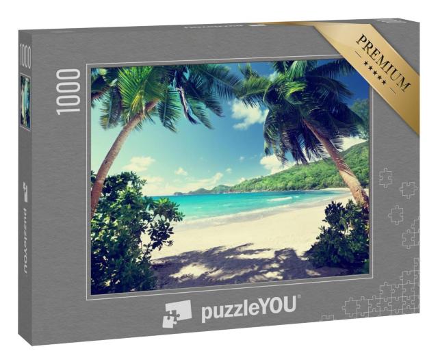Puzzle 1000 Teile „Traumhafter Strand Takamaka, Insel Mahe, Seychellen“