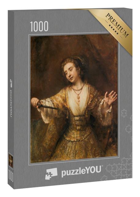 Puzzle 1000 Teile „Rembrandt - Lukrezia“
