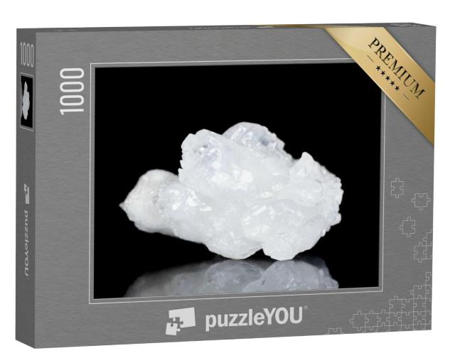 Puzzel 1000 stukjes „Ruw wit kwartsgesteente, mineralogie“