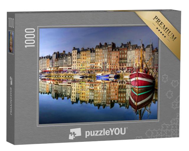 Puzzel 1000 stukjes „Honfleur, typisch Normandisch stadje in Frankrijk“