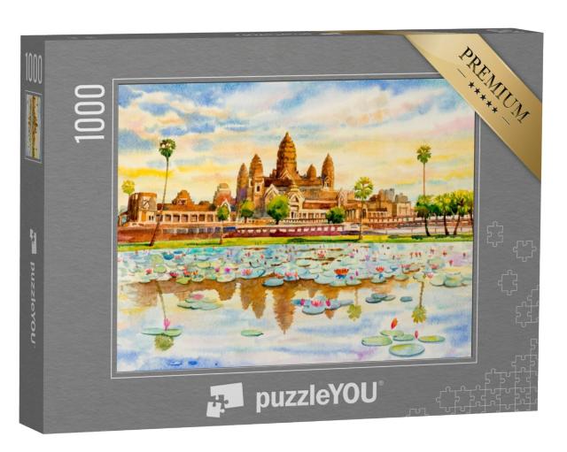 Puzzel 1000 stukjes „Angkor Wat, Cambodja“