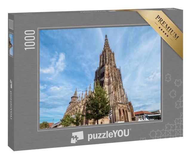 Puzzle „Das Ulmer Münster als mittelalterliche Touristenattraktion “